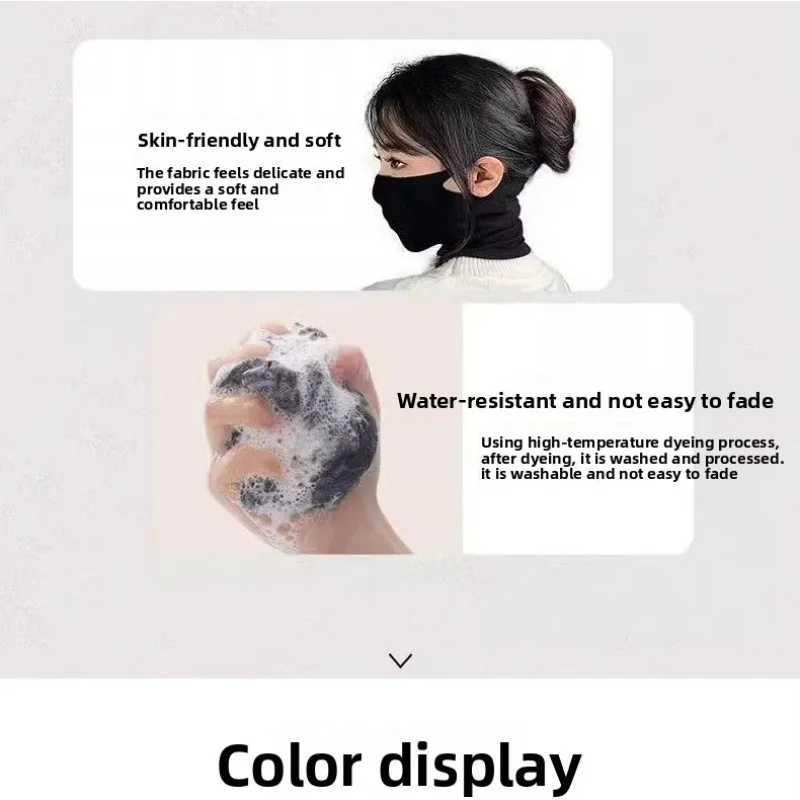 Protective Earloop Neck Guard Face Mask Lightweight Breathable Windproof Warm for Outdoor Cycling Skiing Hiking Season Use