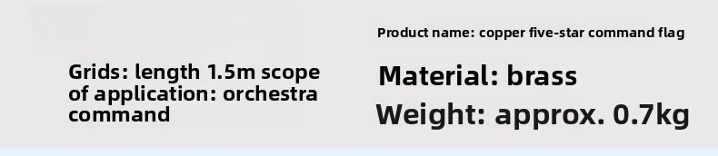 Band Messing Baton Band Dirigent Trompet Team Instrument Handvat Dirigent Vlag