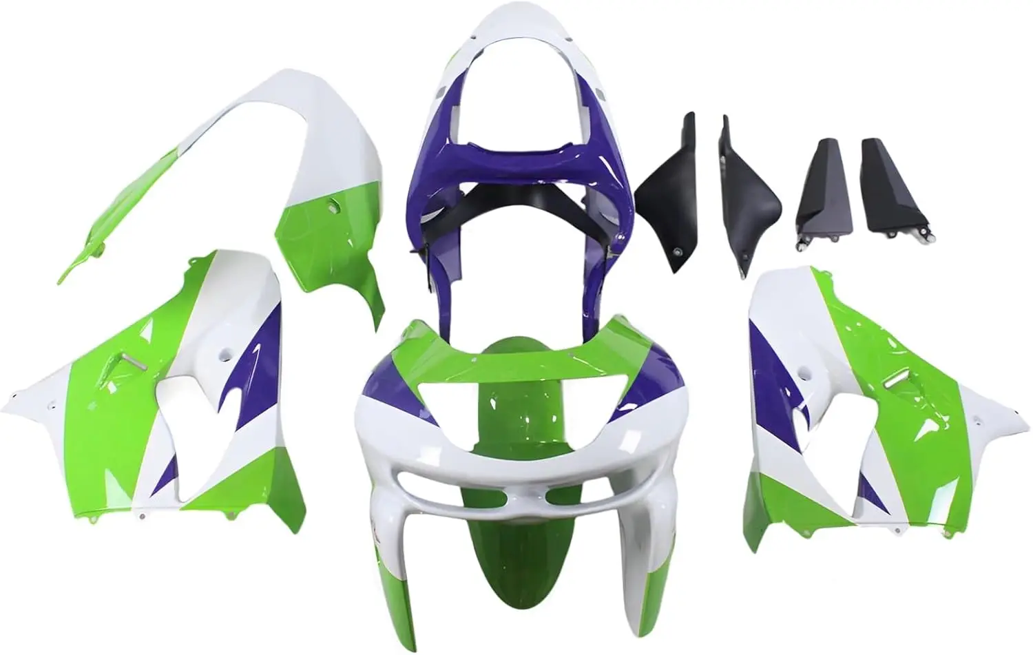 

Комплект обтекателя из АБС-пластика для мотоцикла, подходит для Kawasaki 1998 1999, Ninja ZX9R 98 99 ZX-9R, литье под давлением, полный кузов, рама кузова, поддон