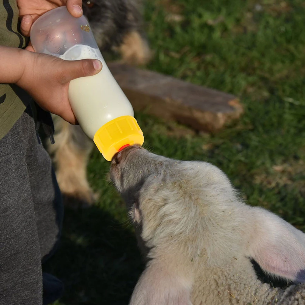 

1 set 400ml Milk Bottle Calf Animal Feeding Bottles Feeder Animal Nursing Bottles Easy Clean Pet Feeding Container Lamb Bottle
