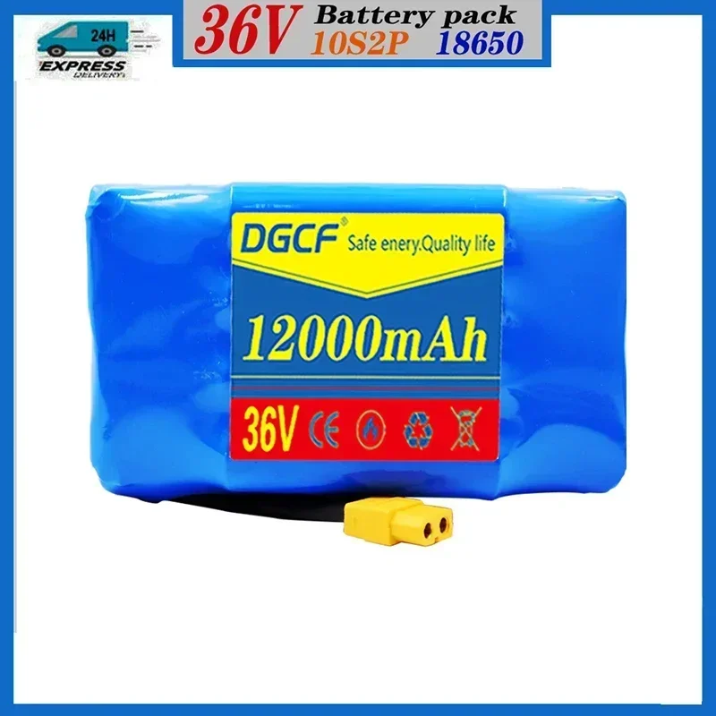 10s2p 36V 12Ah Batterij Packs Oplaadbare Lithium Ion Batterij voor Elektrische Zelfbalancerende Scooter HoverBoard Eenwieler