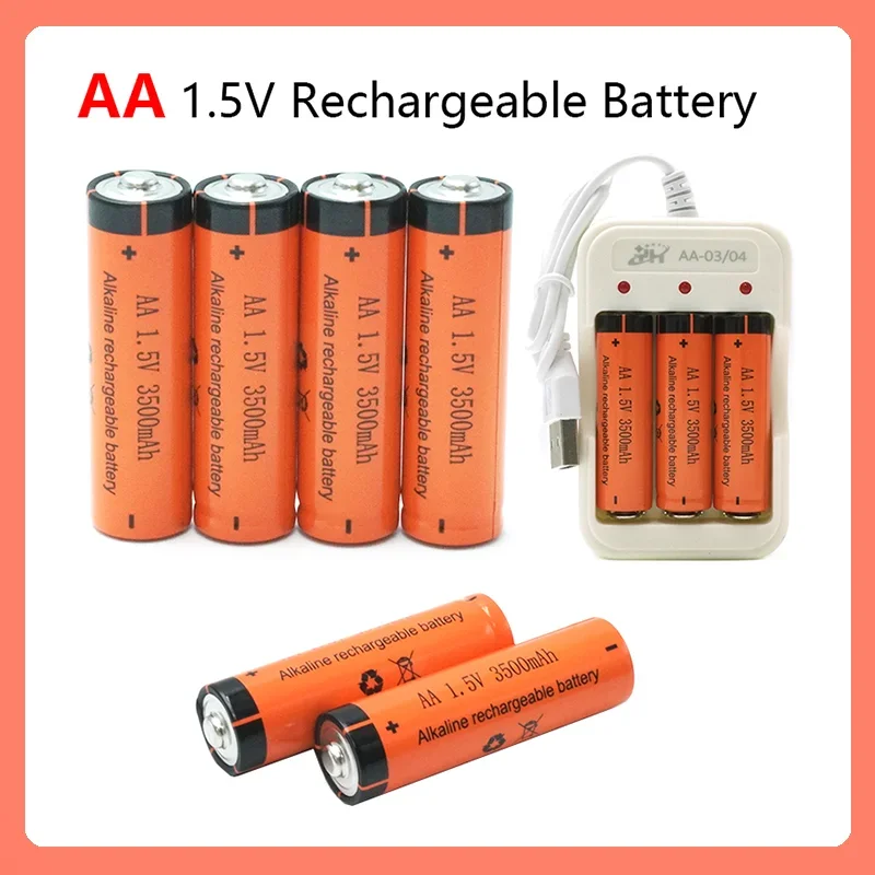 

Ate AA Ni-left alkaline battery, wireless keyboard and mouse, TV remote control, 1.5V, 1.2V, 3500mAh, 4 pcs