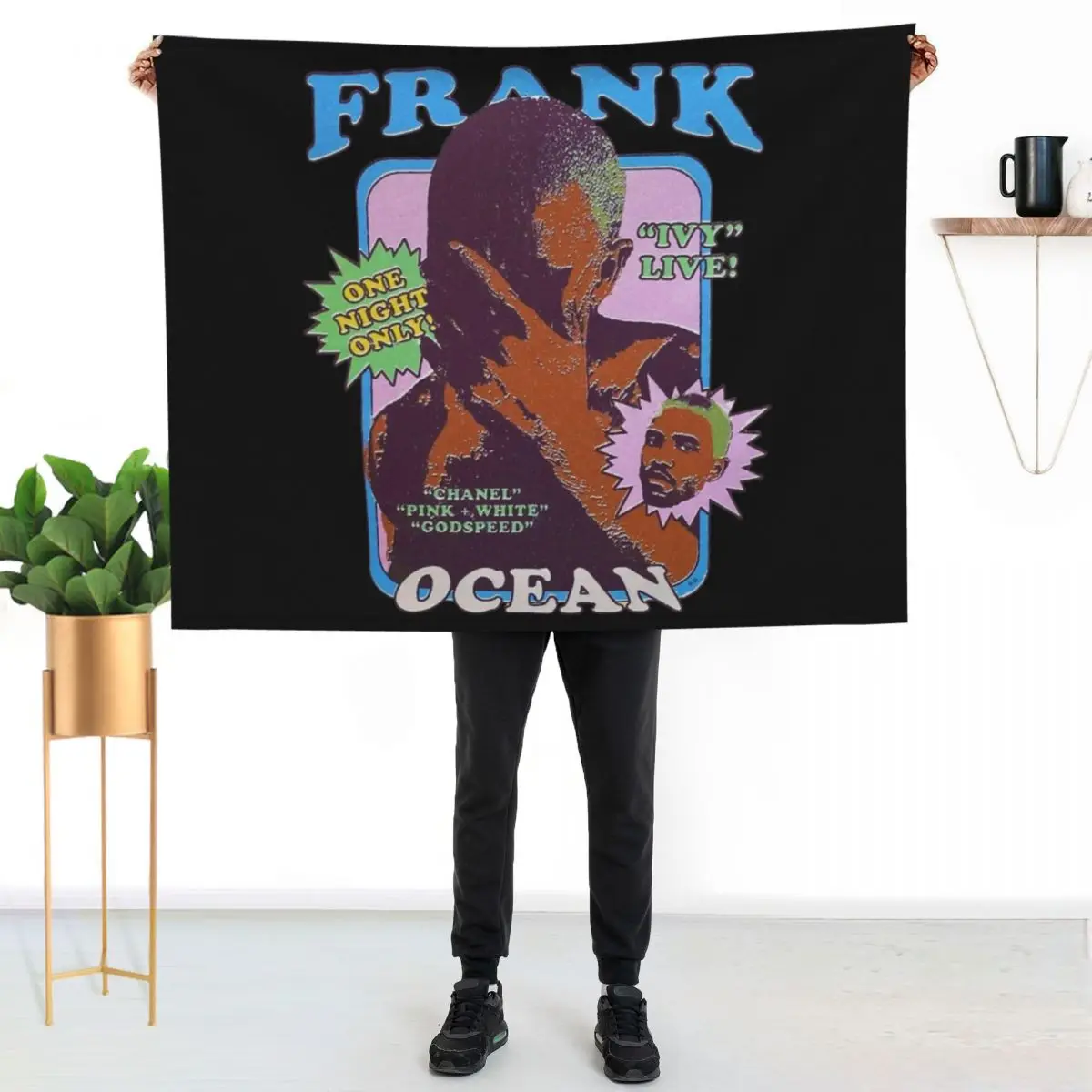 Frank Ocean Blond Secrets You Never Knew Throw Blanket Decoratives Hair Heavy Luxury Thicken Baby Blankets