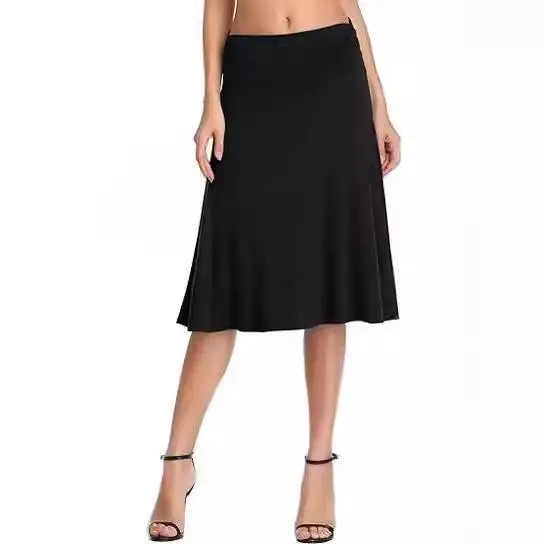 Cross-Border Yoga Women's Midi Skirt Casual Silk Milk Long Skirt Summer High-End Feeling Half-length Skirt Fashionable Trend