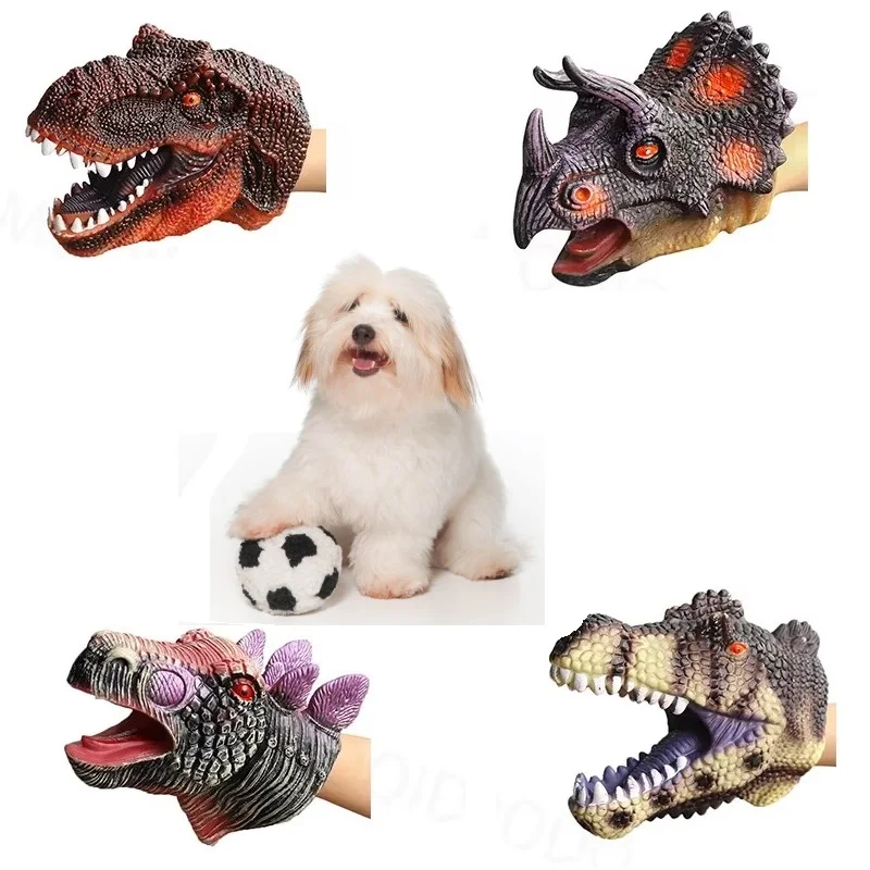 Dino-Handpuppe, weiches Rollenspiel-Spielzeug, Spielzeug für die frühe Entwicklung, Aktivitätsspielzeug, Tier-Handpuppe, Spielzeug für Jungen, Kinder, Mädchen, Geburtstagsgeschenke