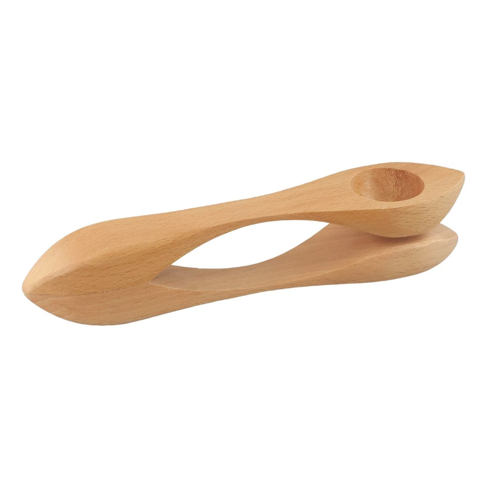 New Practical Wooden Musical Spoon Musical Spoon Spoon Natural Wood Color Smooth Surfaces And Edges Holiday Gifts