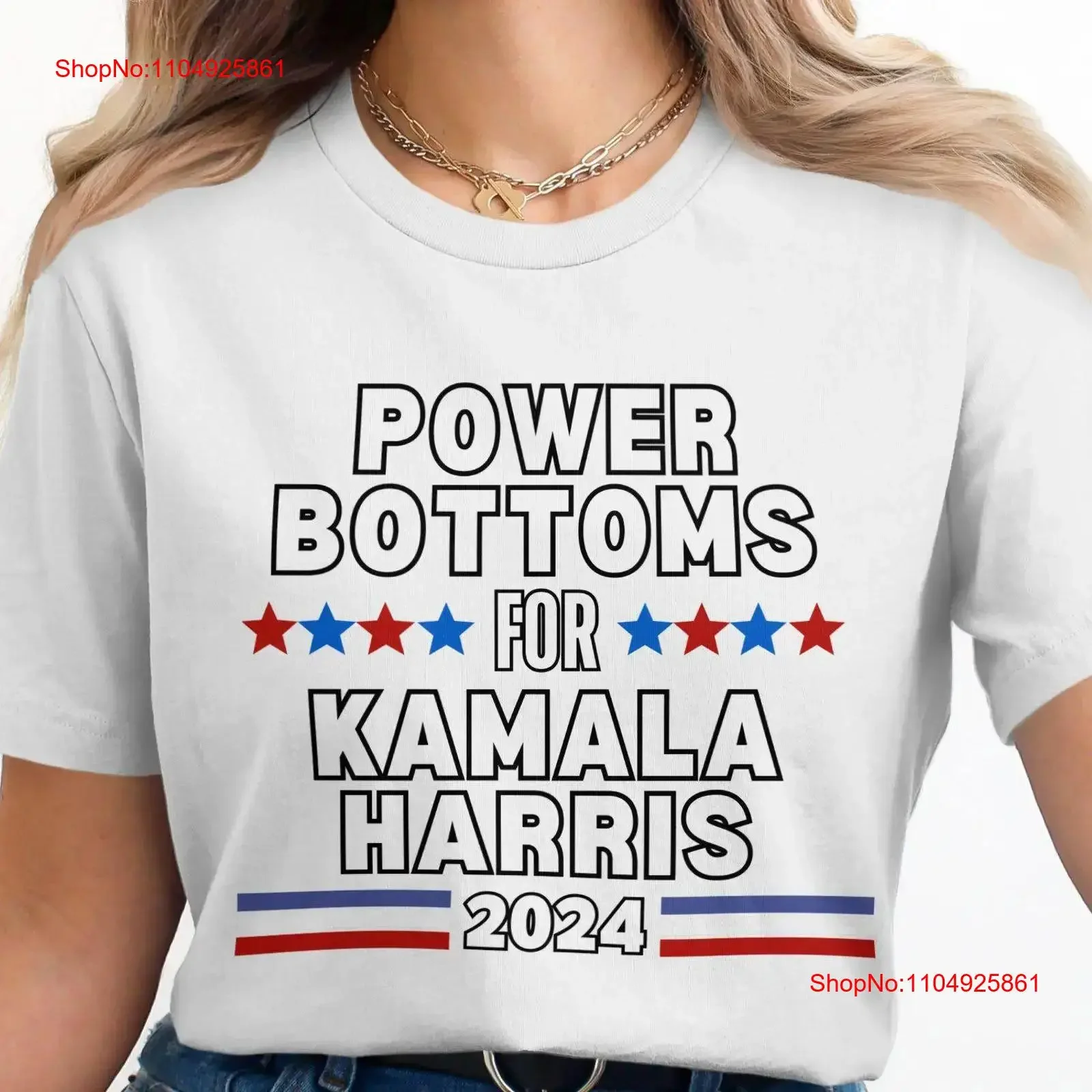 

Power Bottoms for Kamala Harris 2024 T Shirt Election Year Political Support Fun Season Apparel Vote vintage Washed Breathable