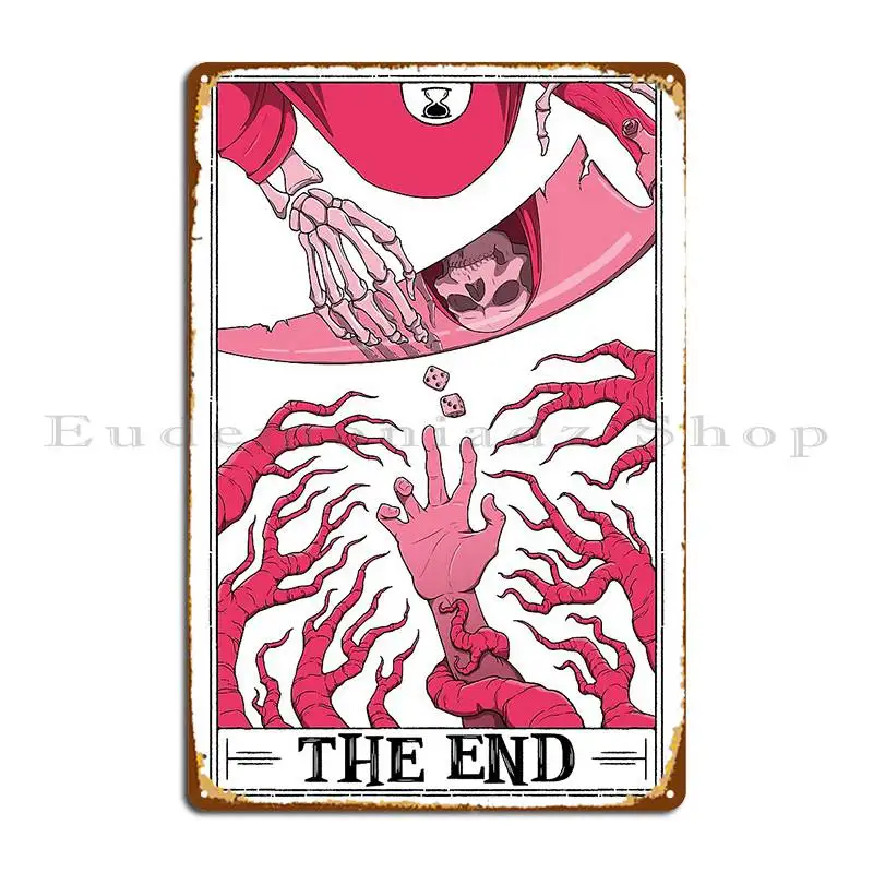 The End Tarotesque Light Metal Sign Rusty Create Party Club Decoration Printed Tin Sign Poster