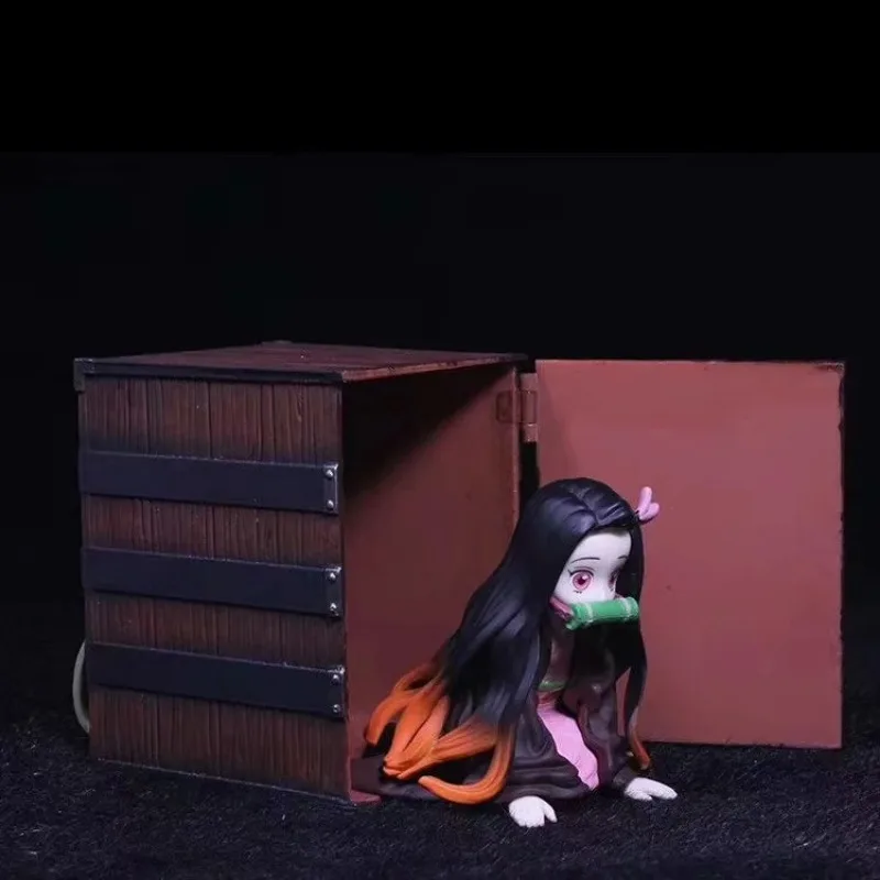 Demon Slayer 9 cm Kamado Nezuko Anime Figura Statua Figurina Modello camera Ornamento Action Figures Collezione giocattoli per bambini Regalo