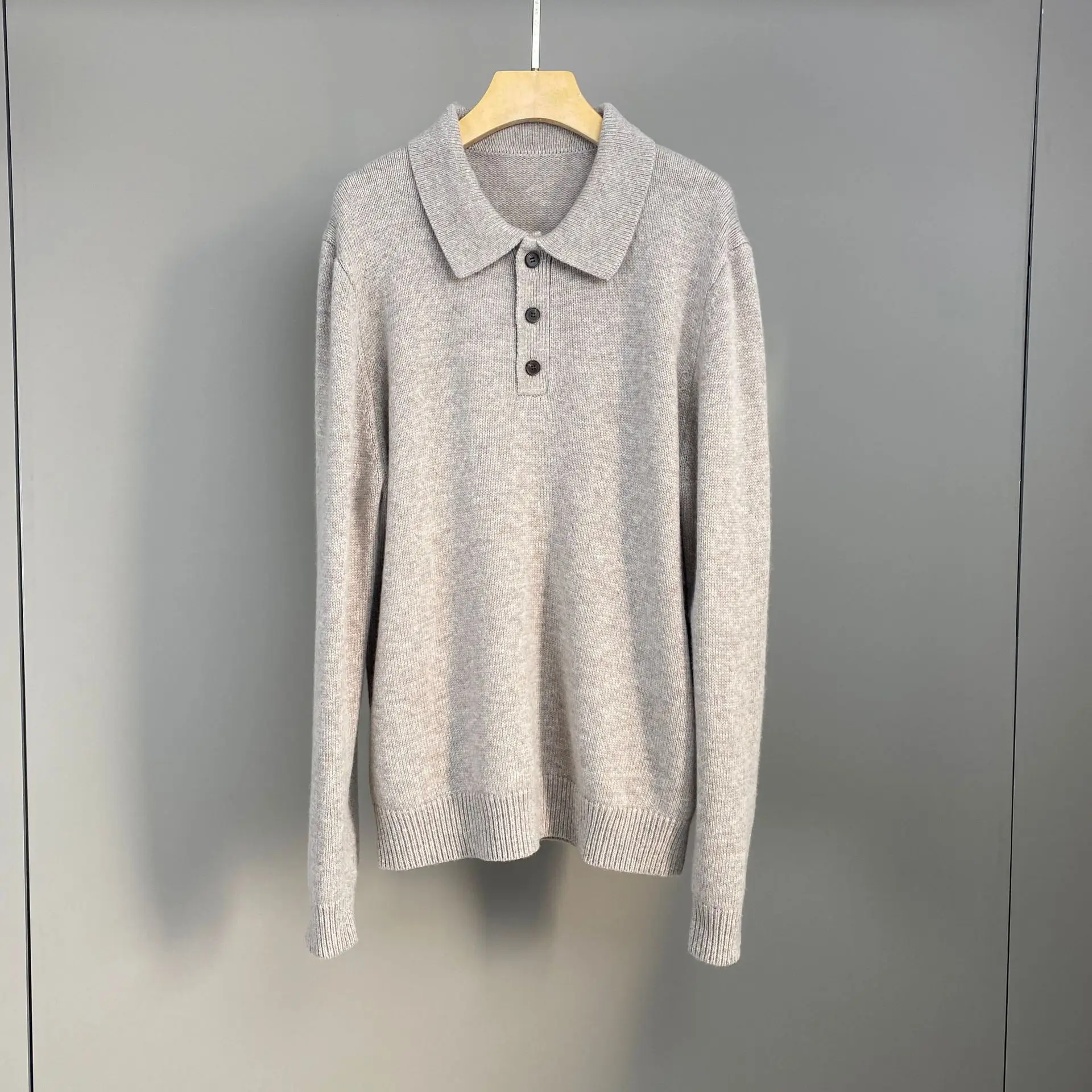 

Осень/зима 2022, новый шерстяной пуловер унисекс с воротником, модный, теплый вязаный свитер с длинными рукавами