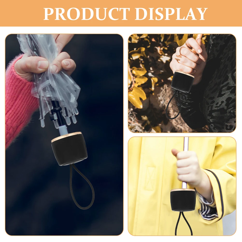 

4 Pcs Umbrella Handle Accessories 15 16mm Matte Half Penetrated Foldable Replacement Grip Travel Supplies