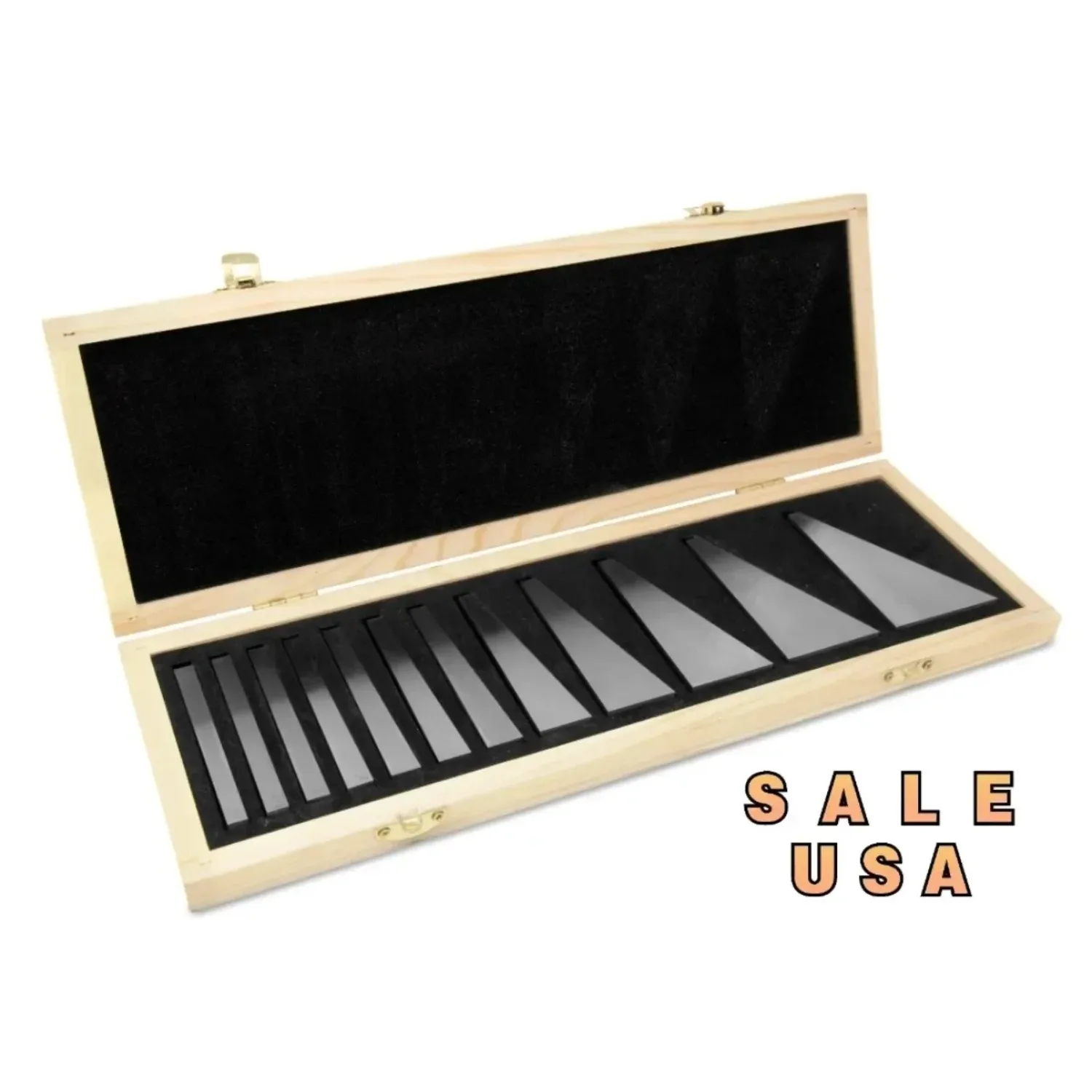 10412 12-Piece Steel Angle Gauge Block Set with Case