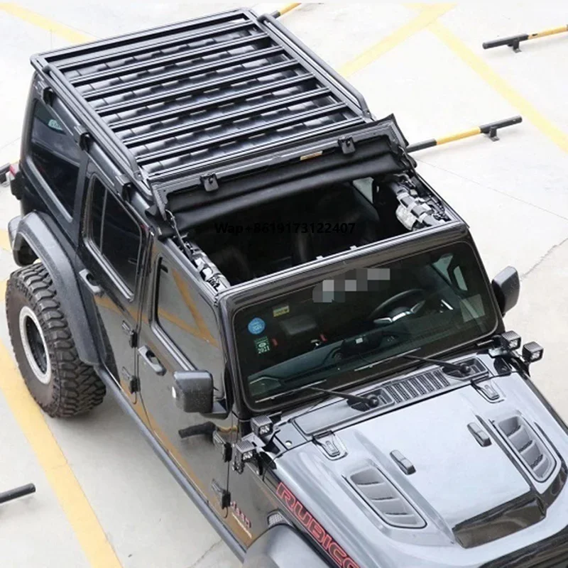 

Roof Rack for for wrangler JL 2018+ JL1187 Luggage Rack Cargo with Extension Top Luggage Holder Carrier Lantsun