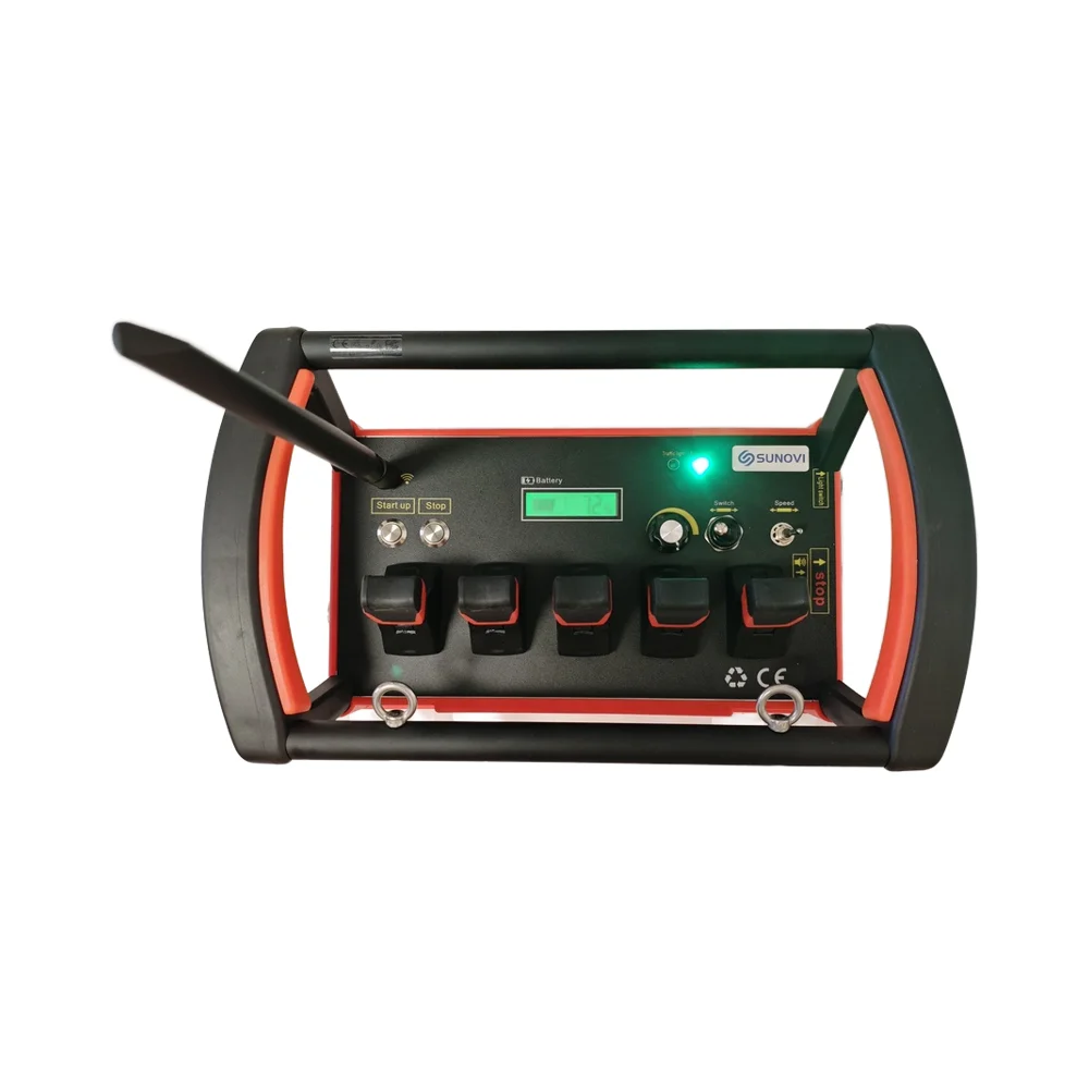 

SUNOVI 2025 New 12V 24V Hydraulic Valve 5 Joysticks Truck Crane Remote Control