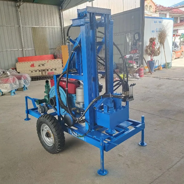 25HP Diesel Engine Water Well Drilling Rig 180m Borehole Drilling Machine Price with Strong Power Output