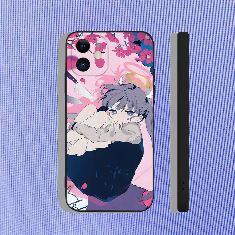 Tuyu الموسيقى اليابانية JPOP جراب هاتف آيفون 17,16,15,14,13,12,11,Pro,Max,Plus,Air,X,XS,XR,SE,8,7,Mini,Soft Black Funda