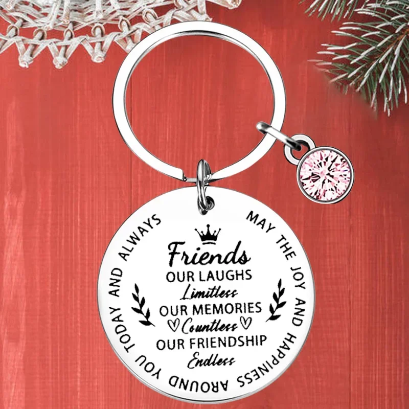 Metal Best Friend Keychain Pendant friendship soul sister Key Chains our laughs are limitless