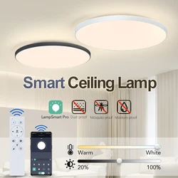 MANVIV LED Smart Modern Ceiling Lamp led lights with Remote/App Control Dimmable Light Fixture lighting home decor room