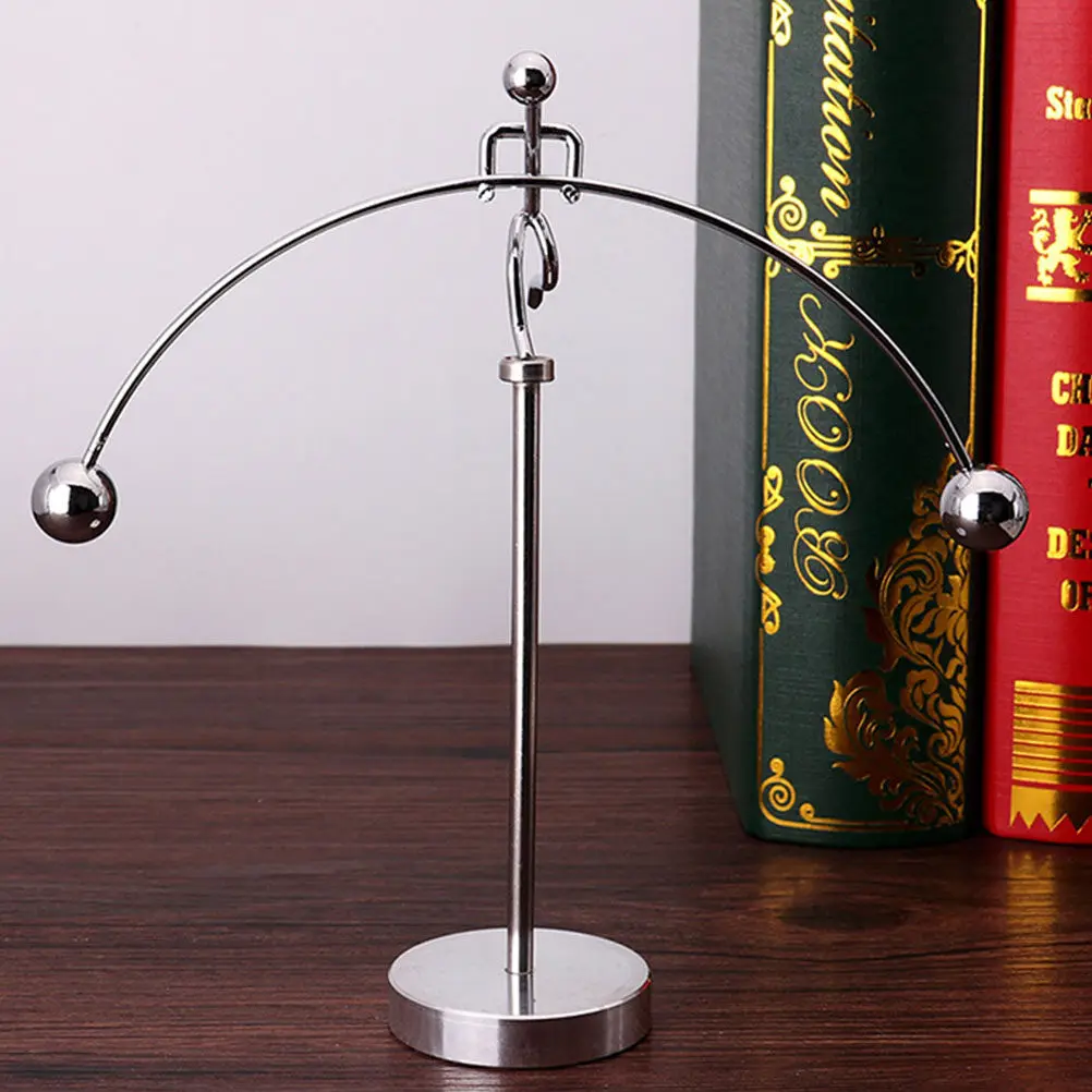 

Металлический балансирующий цилиндр-фигурка для тяжелоатлета, украшение для гостиной, спальни, рабочего стола, креативный физический декор для рабочего стола