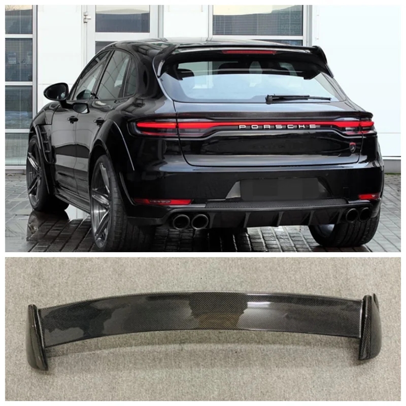 

Fits For Porsche Macan 2014 2015 2016 2017 2018 2019 2020 High Quality Carbon Fiber Rear Trunk Lip Roof Spoiler Splitters Wing