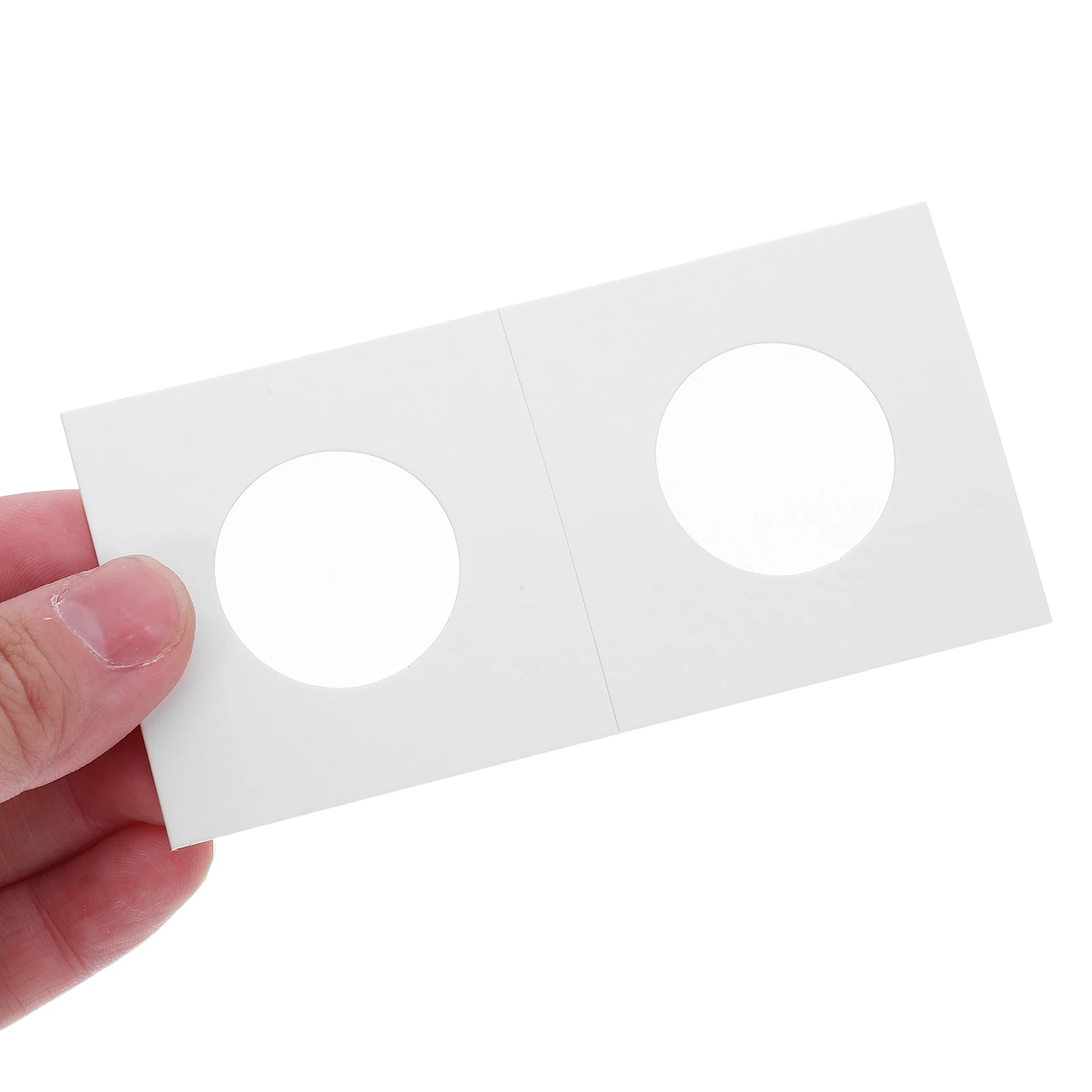 

150 Pcs Coin Collection Cardboard Clip Paper Transparent Protector