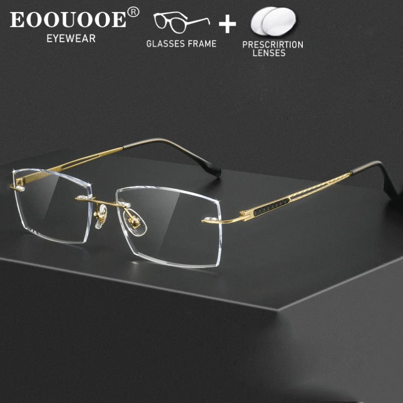deluxe-men’s-cut-edge-lens-rimless-glasses-pure-titanium-mr-8-161-167-prescription-myopia-reading-progressive-colored