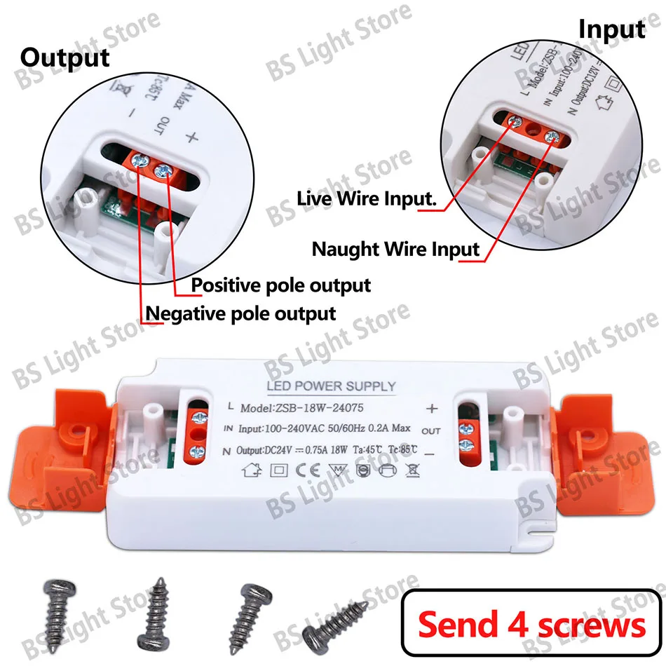 DC 12V 24V Ultradünnes Beleuchtungstransformator-LED-Netzteil 6W 15W 20W 30W 40W 50W 60W Treiber 110V 220V 230V Fr LED-Streifenlichter – Detail 3