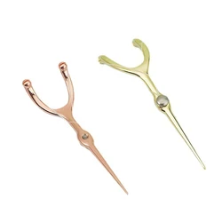 Stainless Steel Toothpick Dental Floss Reusable For Y Shape Flossing Holder Set Portable ECO-friendly Teeth Cleaning Tools