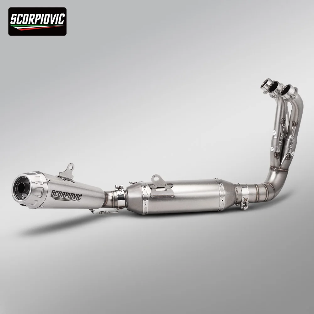 Per MT09 YZF-R9 MT-09 2021-2025: Sistema di scarico completo a bassa posizione per moto, silenziatore MT09 da 51MM