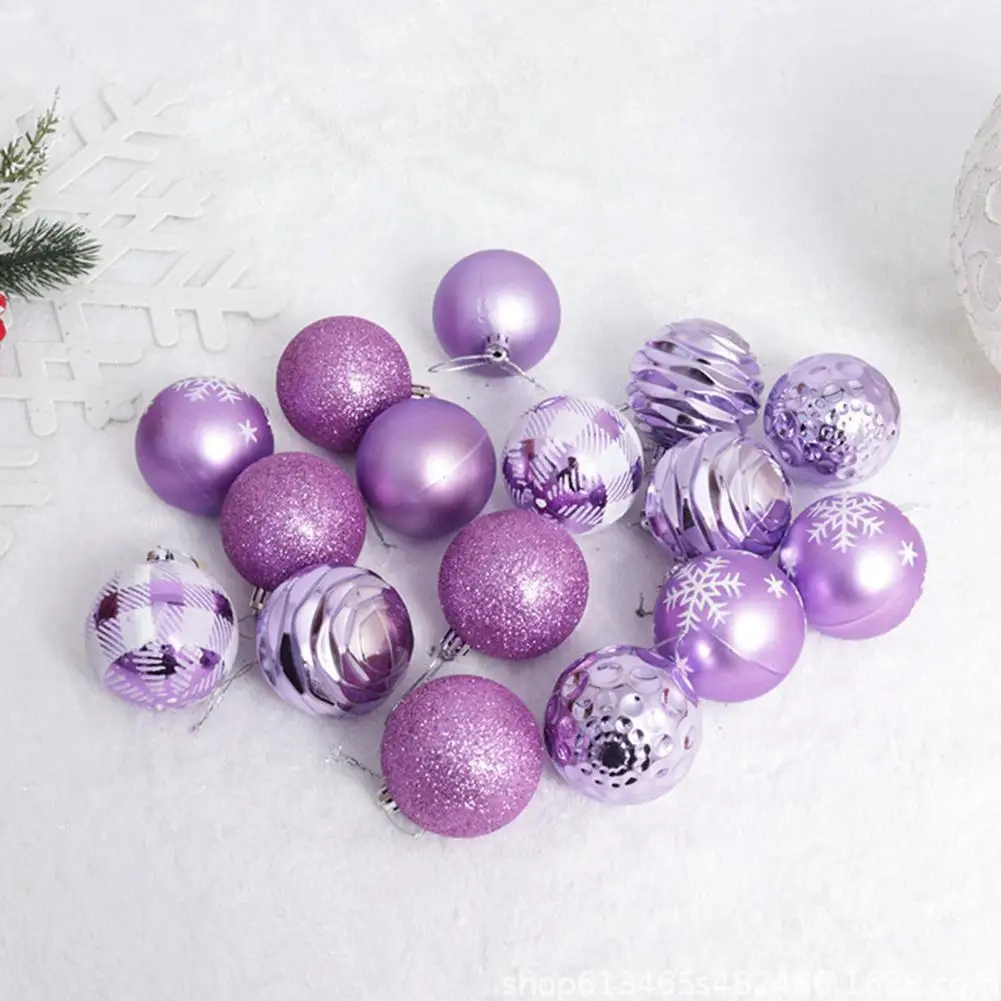 Christmas Ball Ornaments Lightweight Festive Christmas Ball Ornaments Set for Holiday Home Decor 16/44pcs Plastic for Christmas