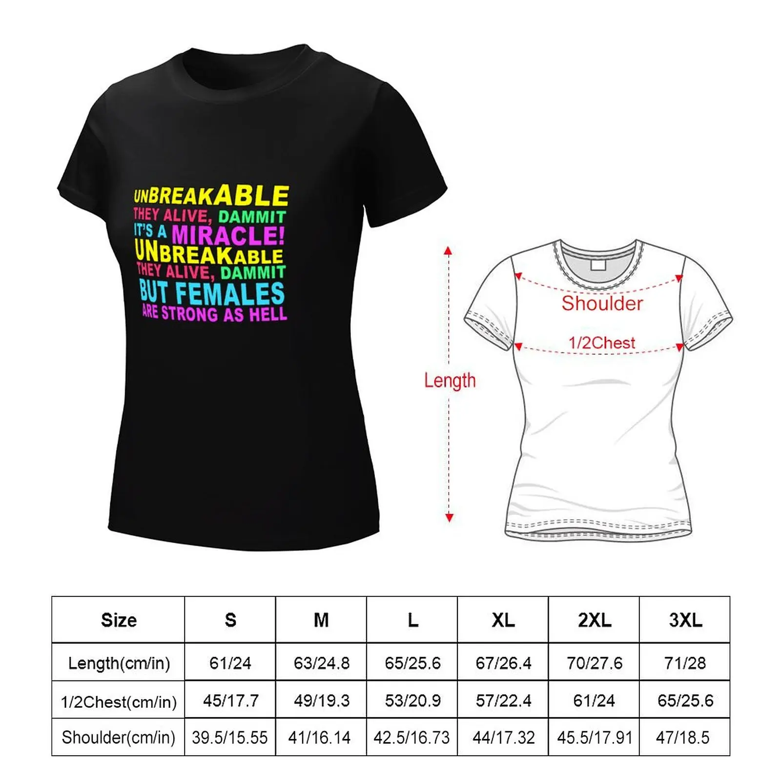 Unbreakable Kimmy Schmidt Lyrics T-Shirt Short sleeve tee cute tops shirts graphic tees tees cotton t shirts Women