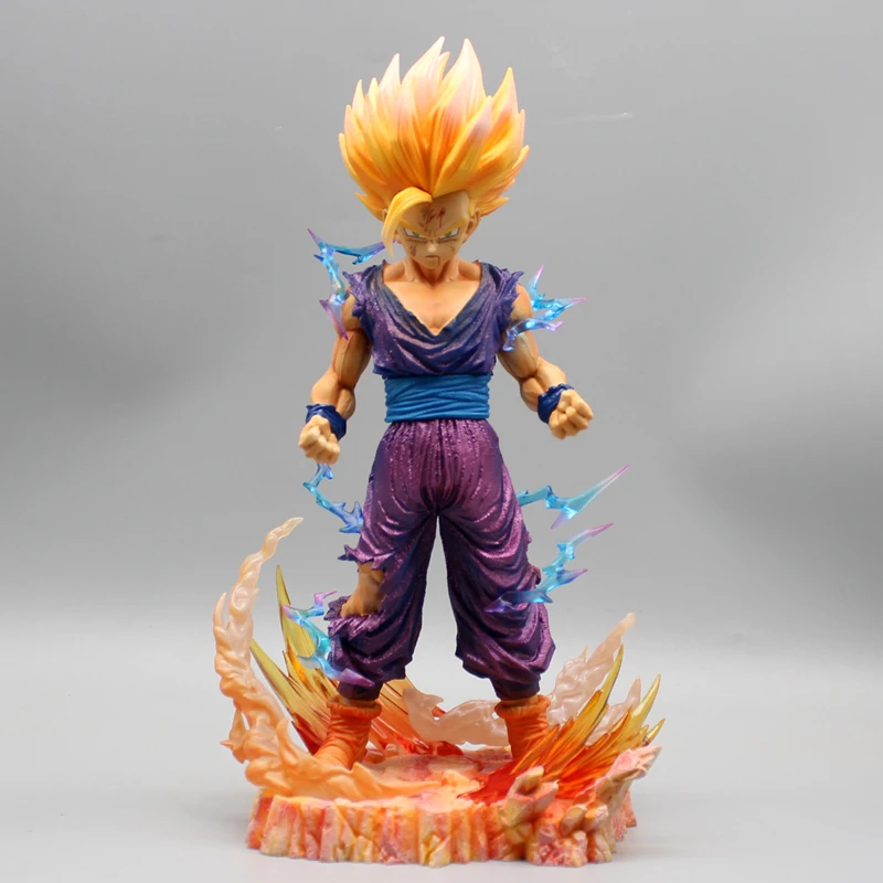 Dragon Ball Z Gohan figurka Anime syn Gohan Saiyan 2 figurki 26cm Pvc posąg kolekcja lalek pokój Decora zabawkowy Model prezenty