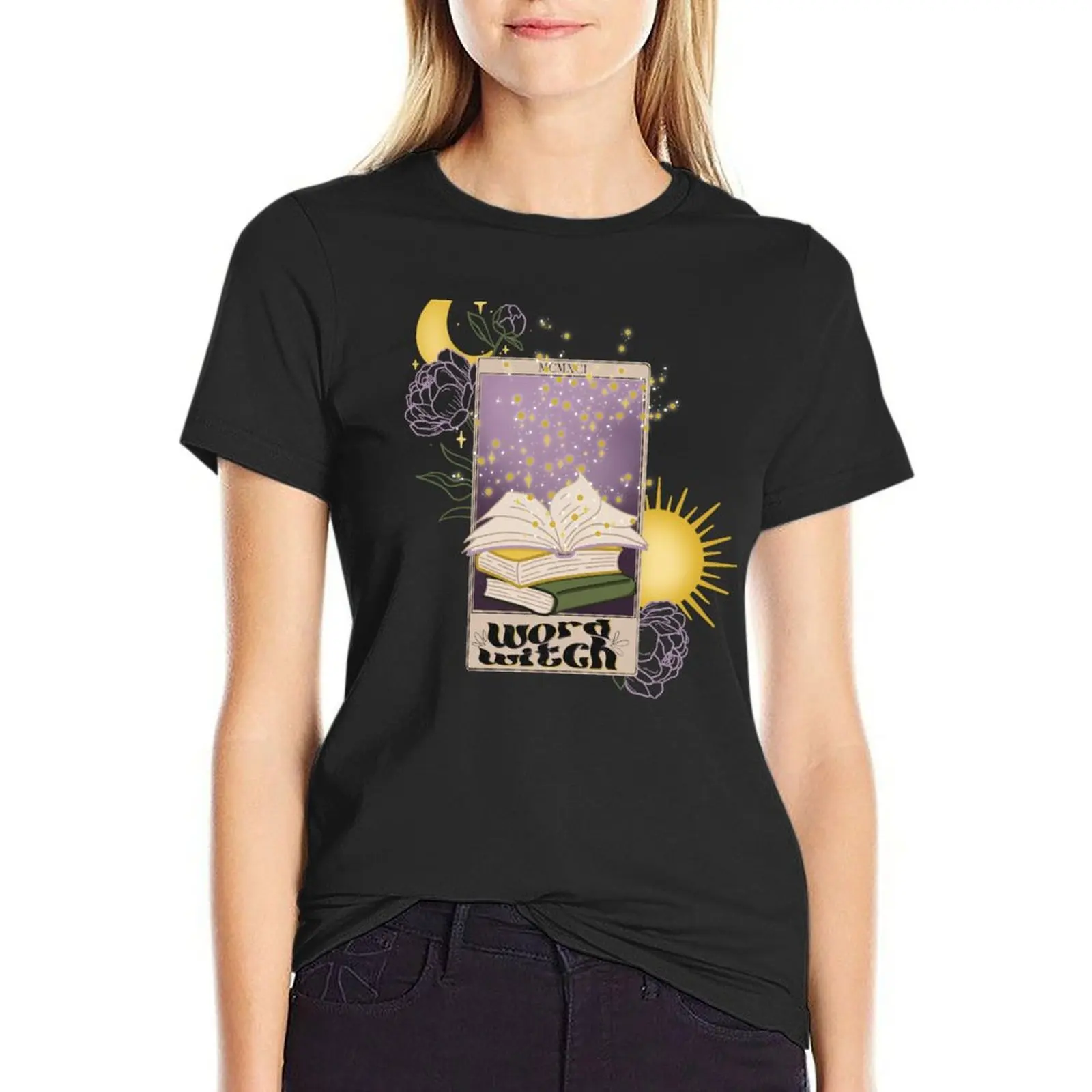 

Word Witch Tarot T-Shirt korean fashion oversized blanks quick drying white t-shirts for Women