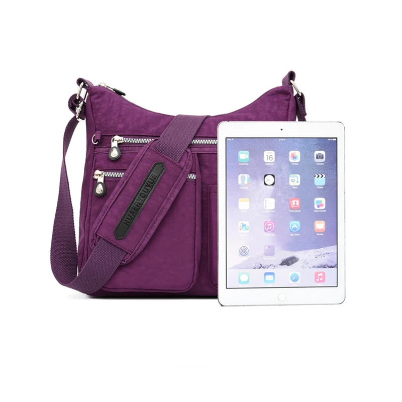 حقيبة كروس نايلون مقاومة للماء للنساء ، حقيبة يد بسيطة ، حقيبة كتف نسائية ، سفر ، سعة كبيرة ، حقيبة رسول ، محفظة ، موضة #6