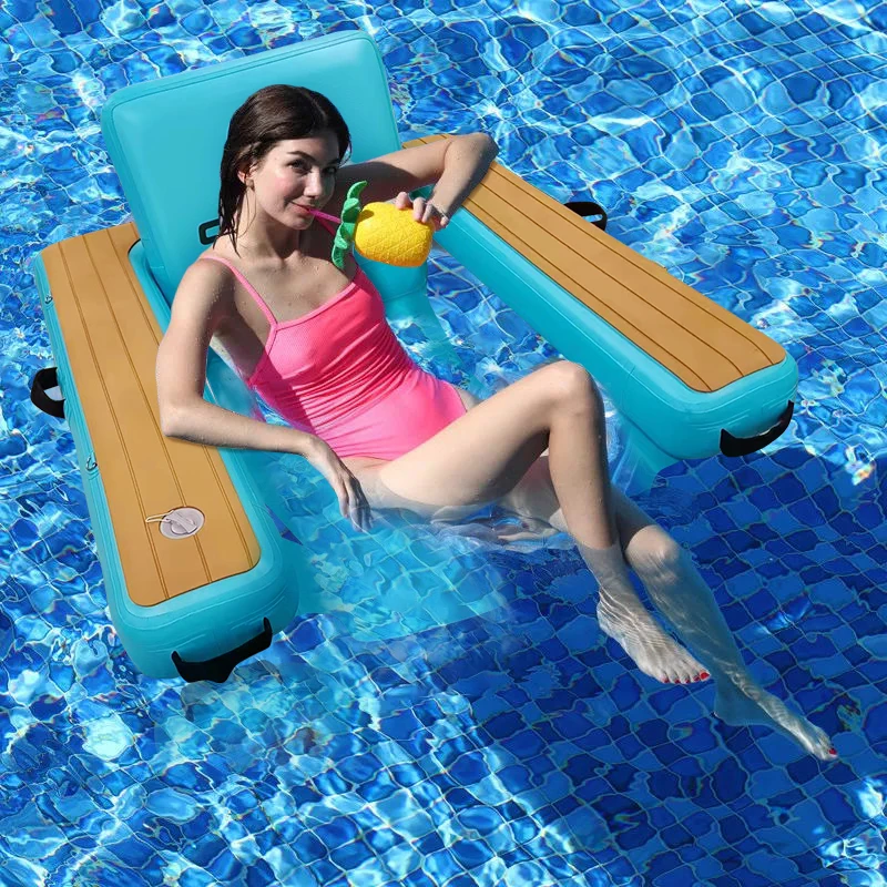 Inflatable Water Sofa, Lounge Chair, Floating Bed, Swimming Bed Equipment, Large Floating Cushion Floating Platform