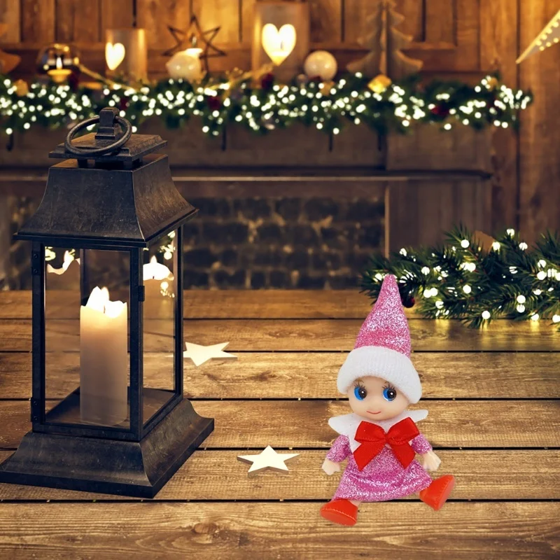 

D2 4Pcs Christmas Baby Elf Doll Christmas Tiny Elf Doll Christmas Mini Elf Baby Doll Toy Baby Elves Dolls Toy For Kids Xmas Gift