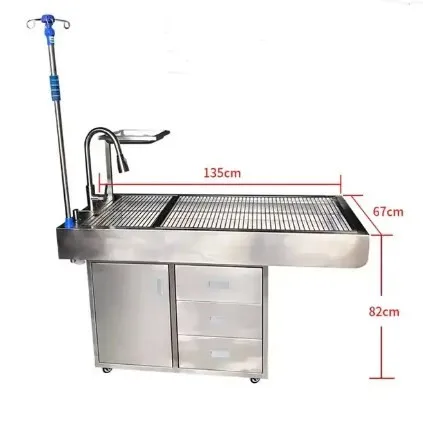 Electric Lifting Dog Grooming Veterinary Surgical Pet Stainless Steel Hydraulic Pet Operation Table