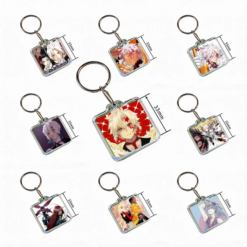 Anime D.Gray-man Acrylic Keychain Handmade Hanging Ornaments for Clothes Backpack Decoration Accessories Gifts with Friends