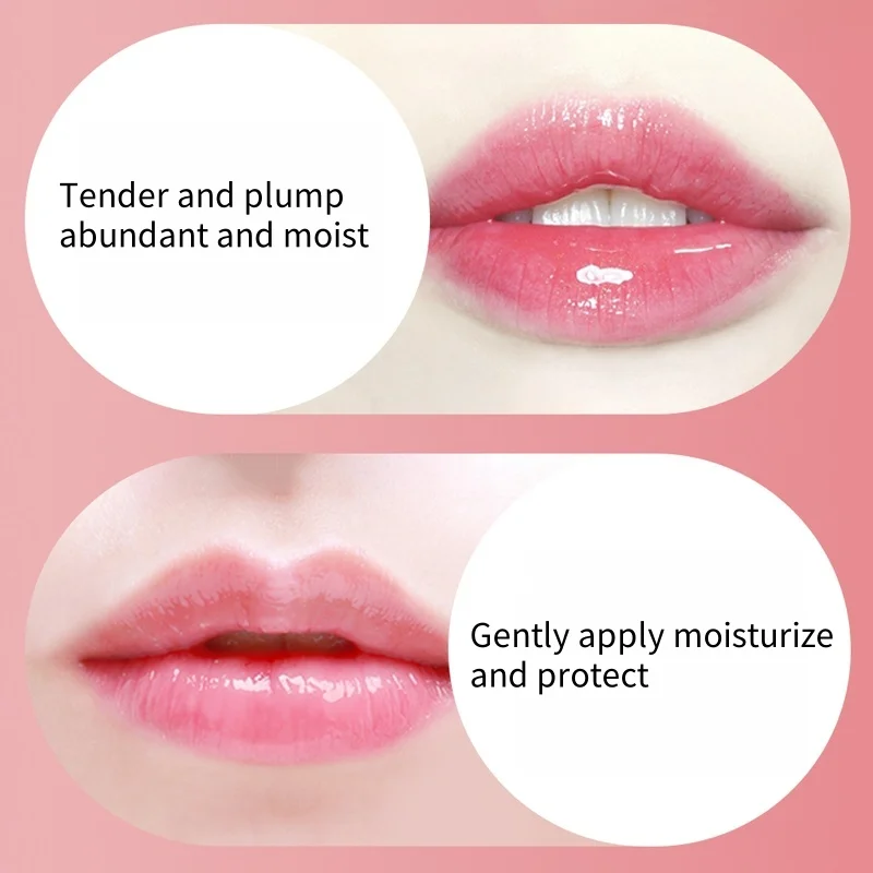 Strawberry Color-Changing Lip Balm, with a Light and Smooth Texture, Refreshing and Non-Sticky, Provides a Watery Feel to Protect Lips, Helps Improve Dry Lips, Is Exquisite and Compact, Easy to Carry, and Keeps Lips Protected at All Times.