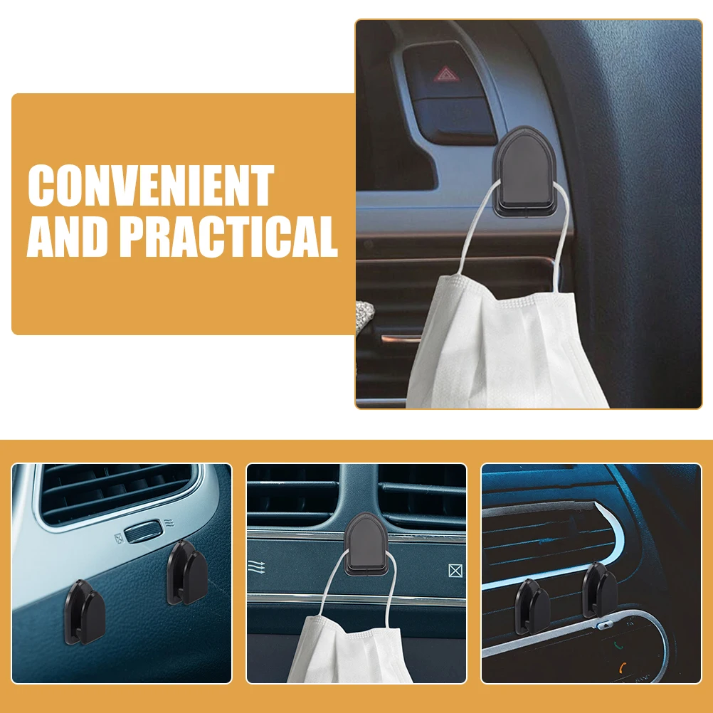 

30pcs Car Hooks Small Adhesive Hooks Car Accessories Mini Hook for Vehicle Interior Lightweight Portable