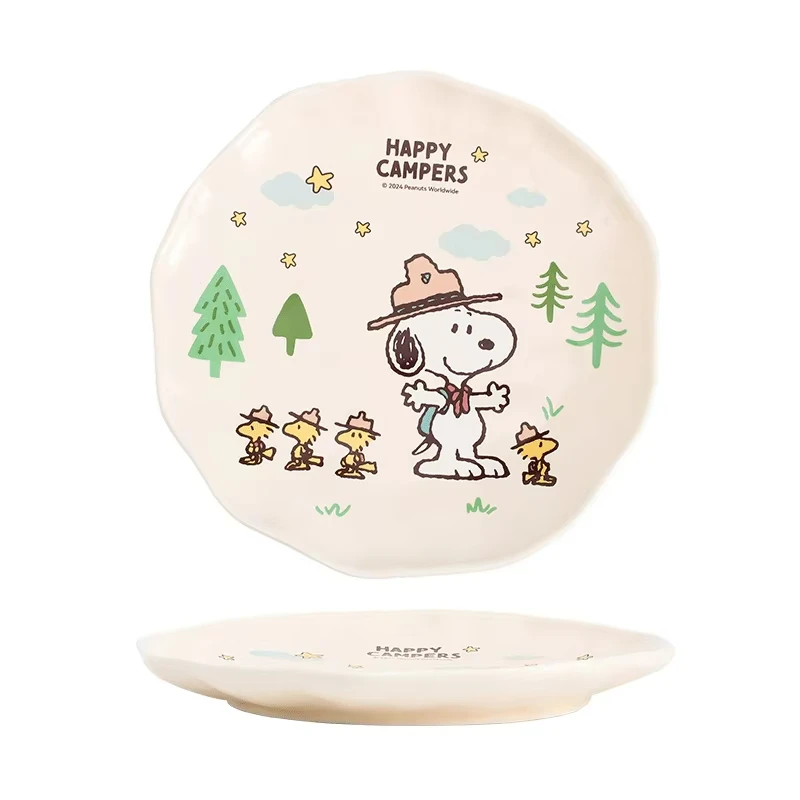 

Kawaii Anime Snoopy Ceramic Rice Bowl Cute Cartoon Girl Heart Design High Aesthetic Tableware Ideal Gift Household Bowl Gifts