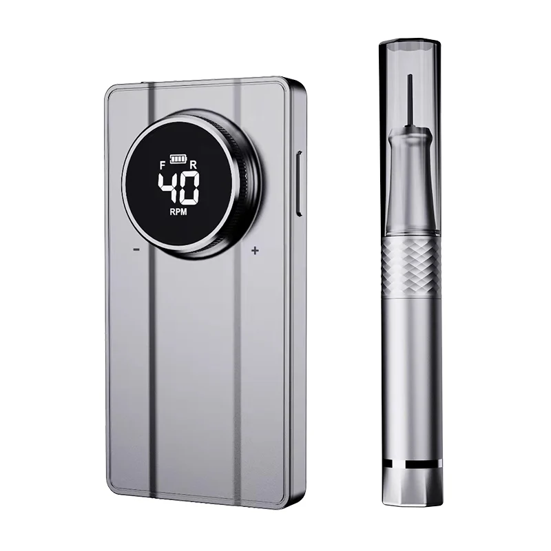 Professional Portable Rechargeable Nail Drill Kit 40000RPM High Speed Electric Machine 801 Metal Body Plastic Components US Plug