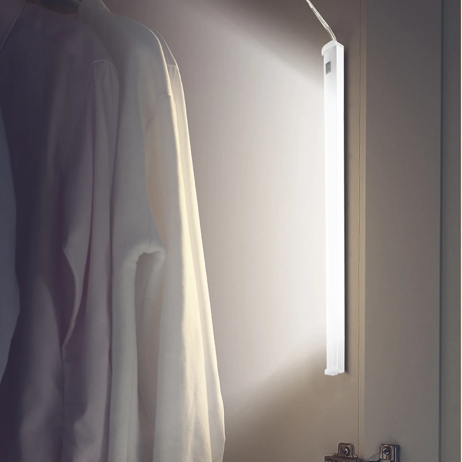 1Pcs LED Strip Light Intelligent Sensor Durable USB Hand Sweep Induction Wall Lamp for Home Mirror Background 30cm