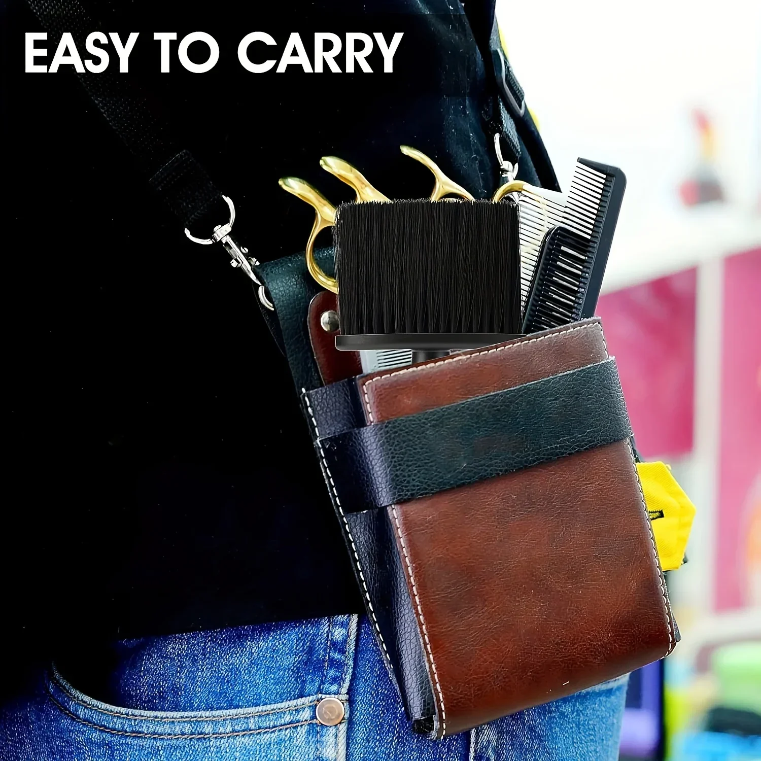 فرشاة ناعمة من النايلون لتنظيف الشعر، منفضة رقبة حلاقة احترافية، فرشاة تنظيف متعددة الوظائف، مناسبة للصالونات