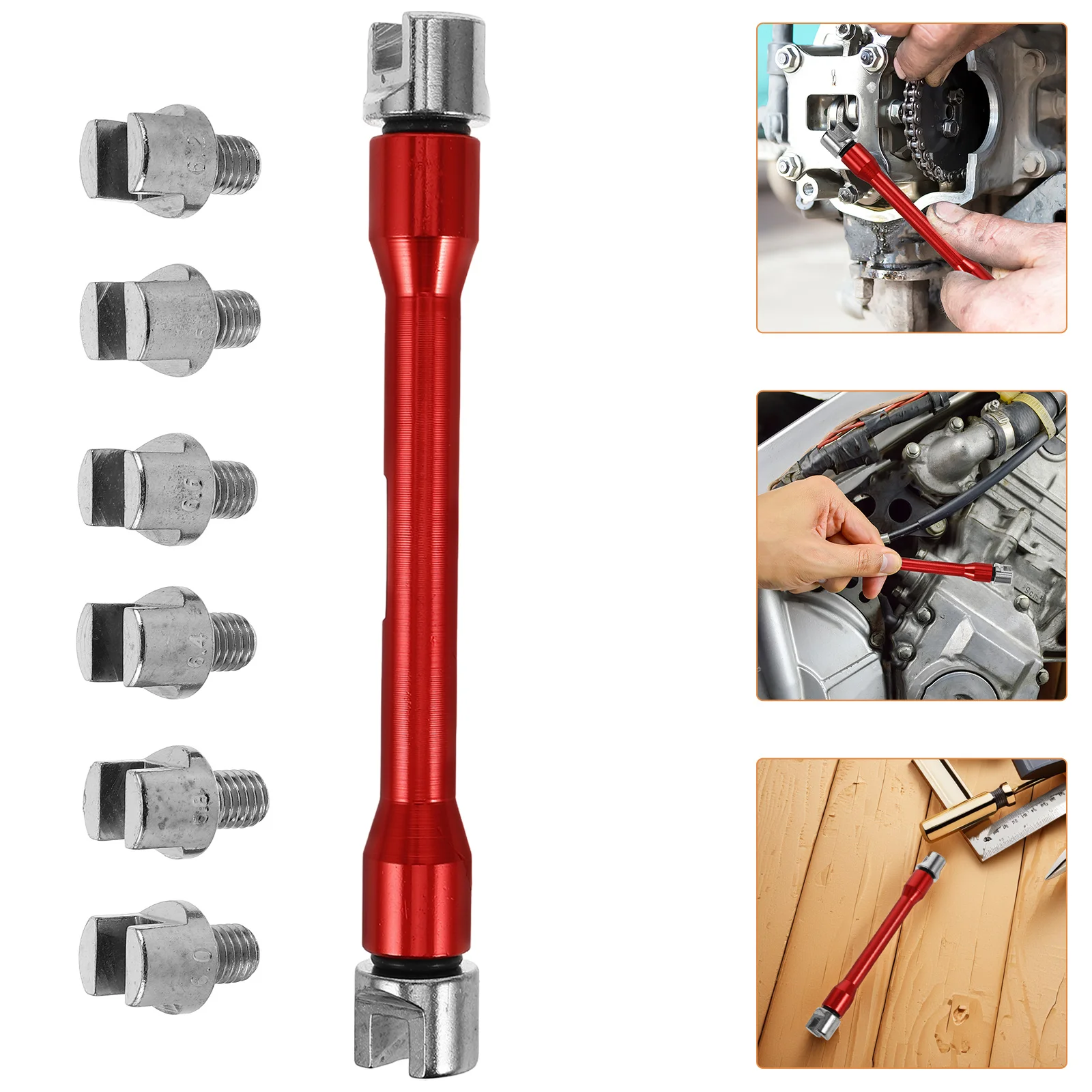 

1Set Motorcycle Wheel Spoke Wrench Precision Metal Spoke Tool Motorcycle Repair Set Dirt Bike Tire Adjustment Maintenance