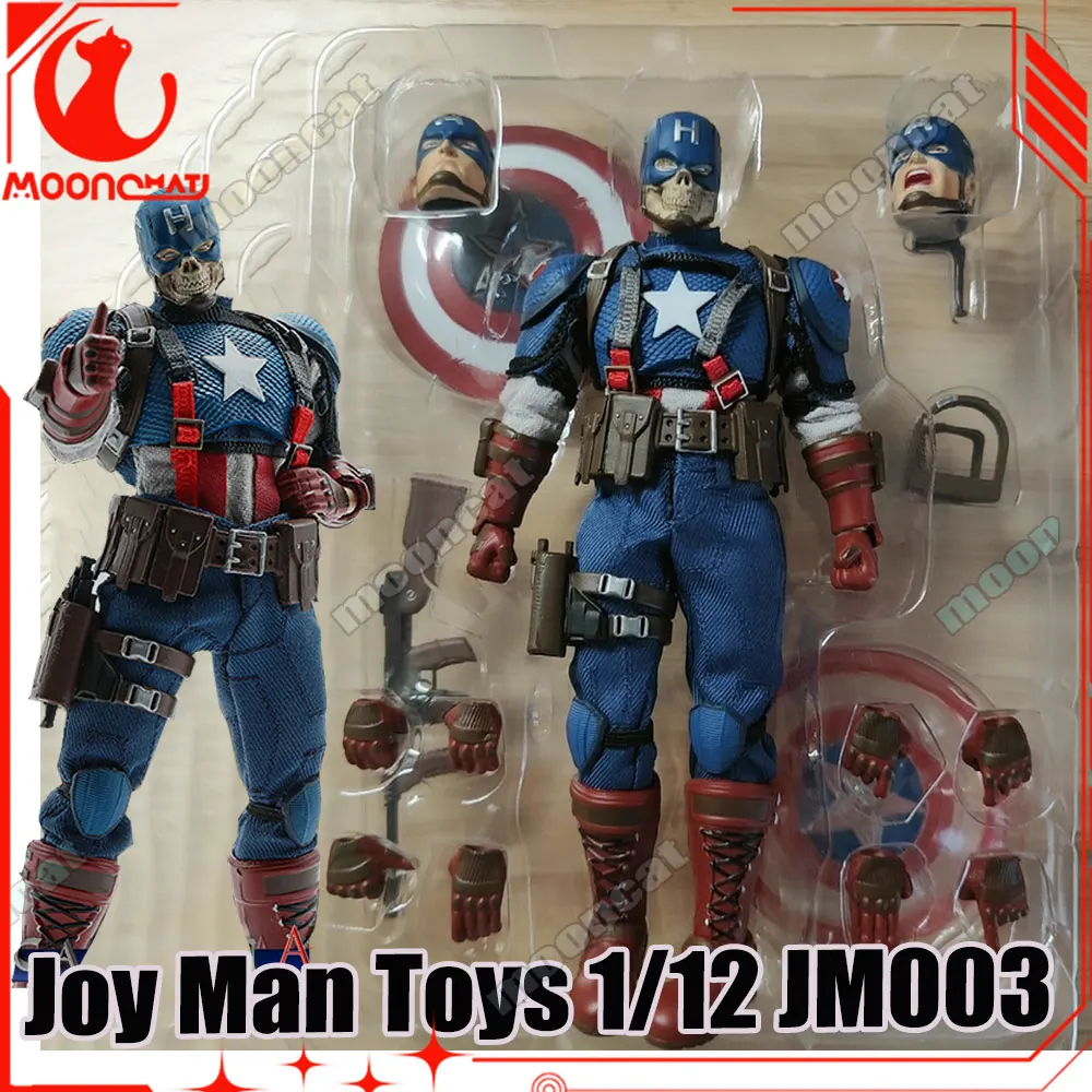 

【In Stock】Joy Man Toys War Hero Action Figure Captain American Soul Figurine Collectible 1/12 Scale Jmtoys Jm003 Kids Toys Gifts