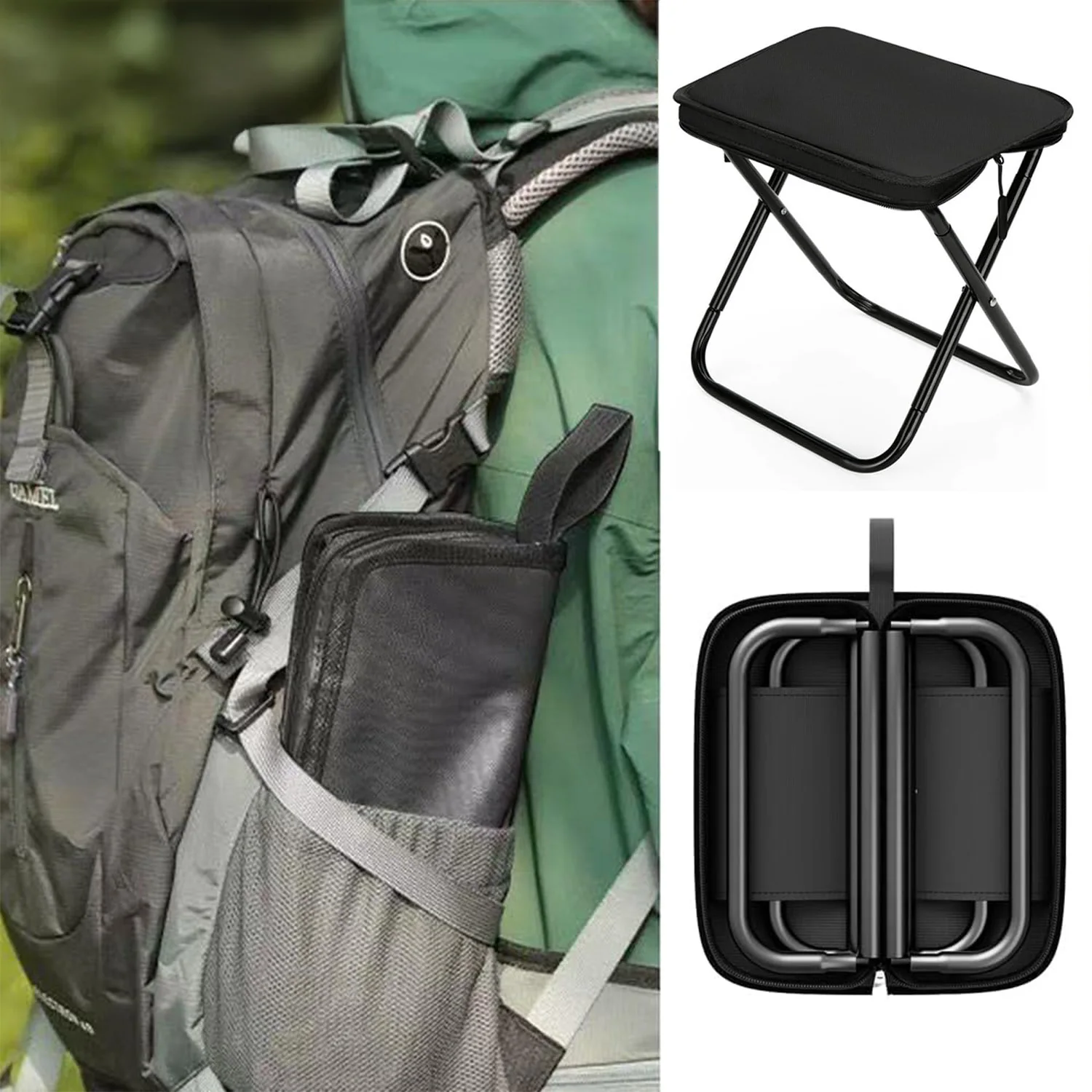Obrázek 8: Outdoorové skládací stolice přenosné židle lehoučké přenosné stolice chairs holds nahoře na 220LBS pro kemping, tramping, rybaření