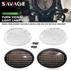 Turn Signal Light Lens For KAWASAKI EX250R NINJA 250R Z650RS Vulcan S 650 KLX 250/S/SF 300/SM 230 150 125 D-TRACKER Motorcycle