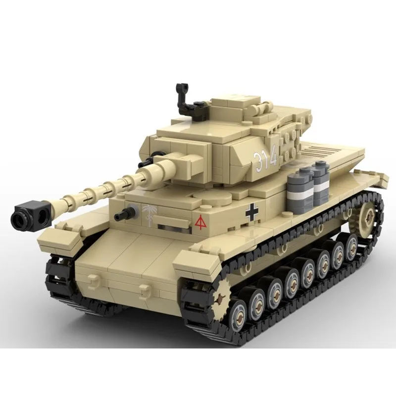 MOC-67881 Blocos de Construção IV G Tanque Militar Modelo Presente Criativo Conjunto de Blocos de Construção de Quebra-cabeça