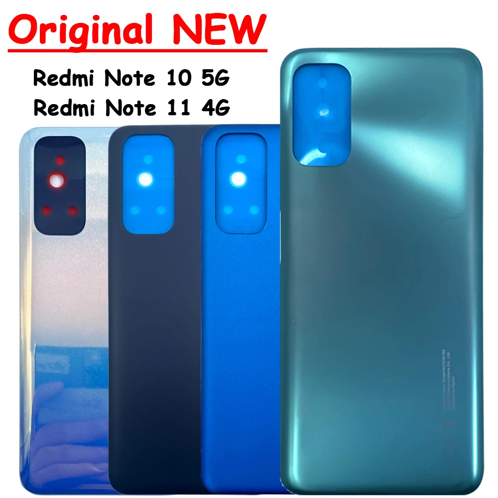 

15PCS Original New Rear Back Battery Cover Housing With Glue Adhesive Sticker For Xiaomi Redmi Note 11 4G 11s Redmi NOTE 10 5G